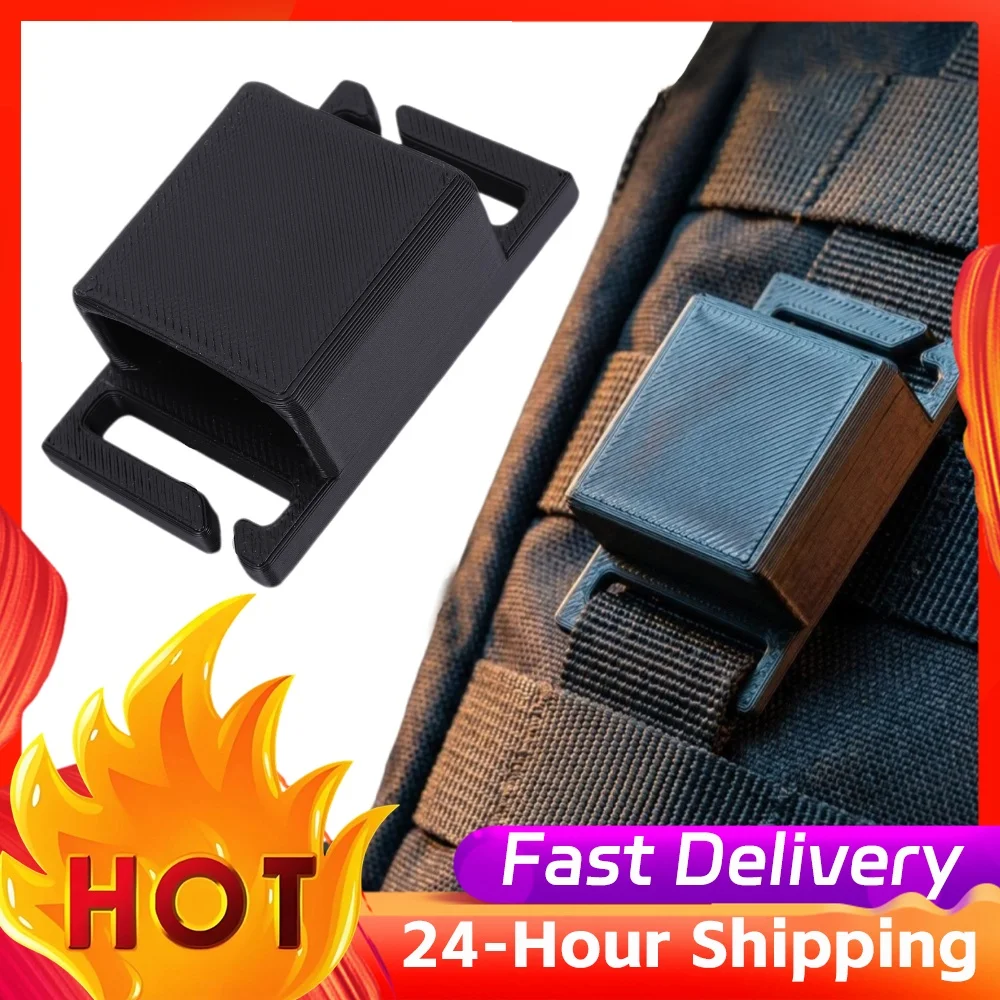 Two Way Radio Mount for Backpack Universal Walkie Talkie Clip Compact Radio Belt Clip Holder for EDC Techwear Backpack Accessory