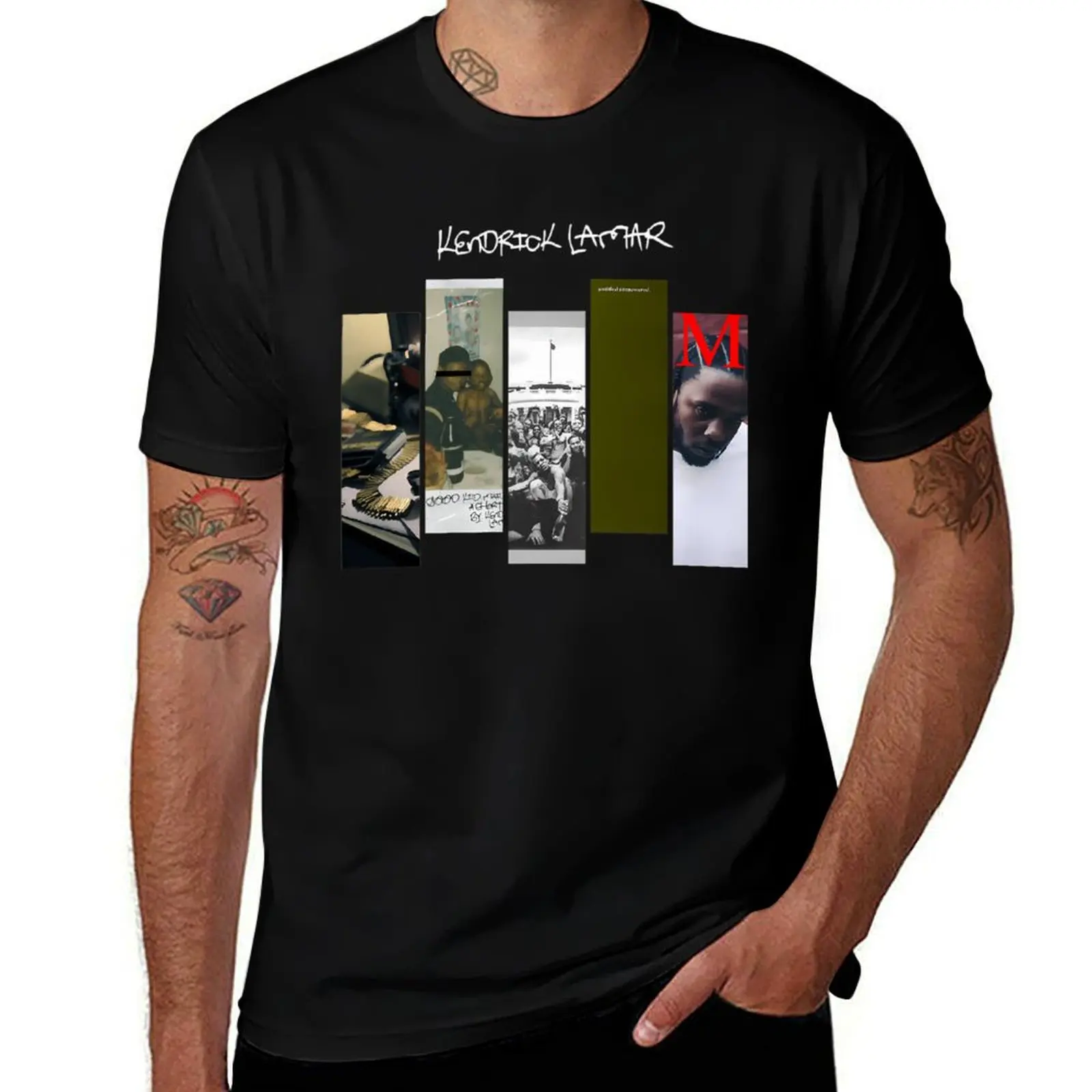 Kendrick Lamar Discography Vintage T-Shirt Odor Resistant Short Sleeve Top T-Shirt