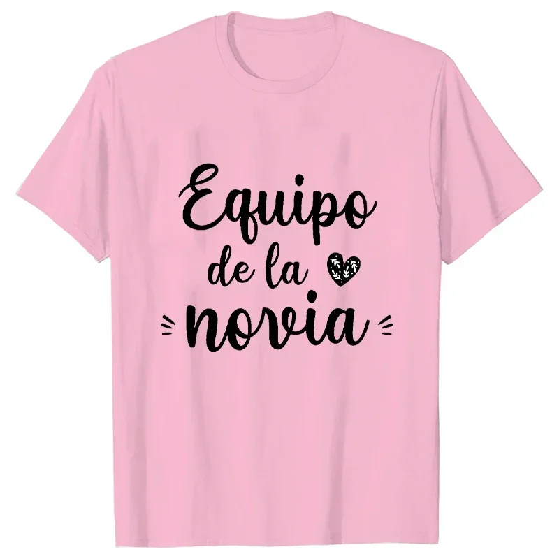 Team Bride T-shirt Spanish Girl Bachelorette Party T Shirt Bridal Shower Tshirt Friends Bride Squad Tee Wedding Hen Party Tops