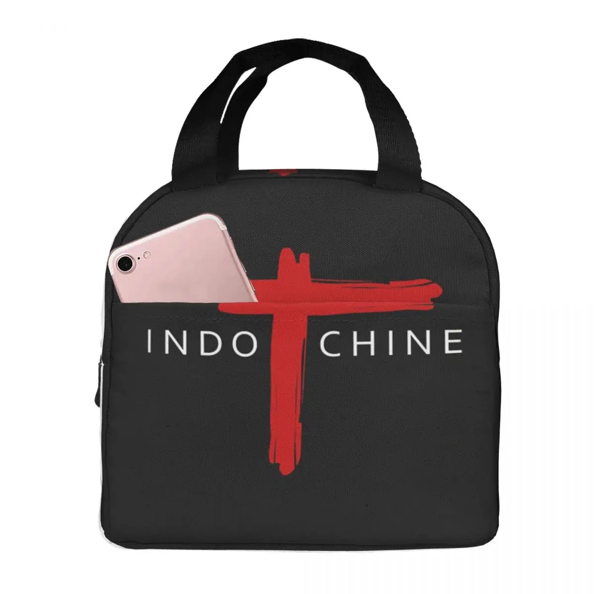 

Indochine Pop Rock And New Wave Insulated Lunch Bag for Women Office Cooler Thermal Food Box Tote Portable Lunch Boxes Container