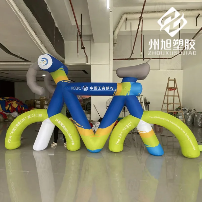 Inflatable cartoon bicycle air model pattern for bicycle printing sports/bicycle activity decoration advertising props