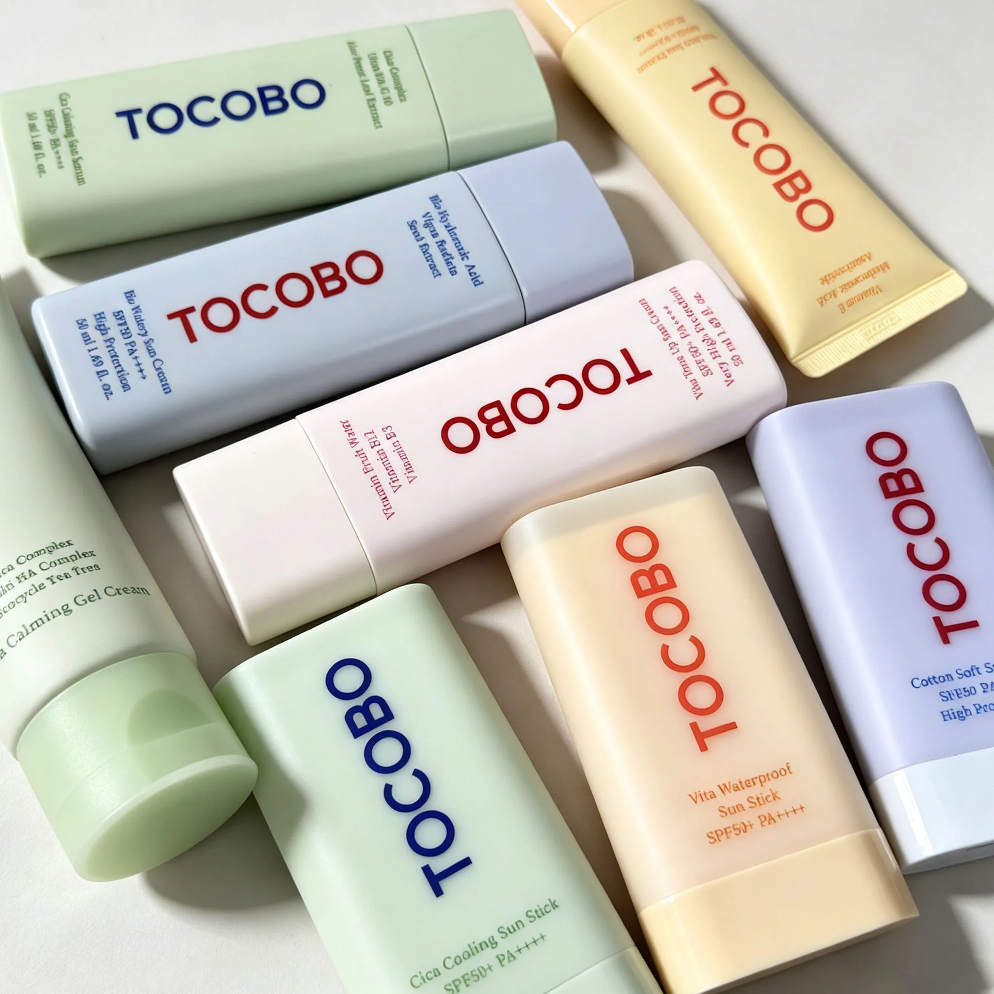 Hot Sell TOCOBO Skincare Set Sunscreen Sunscreen Stick Sun Primer Eye Gel Cream Cleansing Foam Cleansing Oil Lip Moisturize Mask