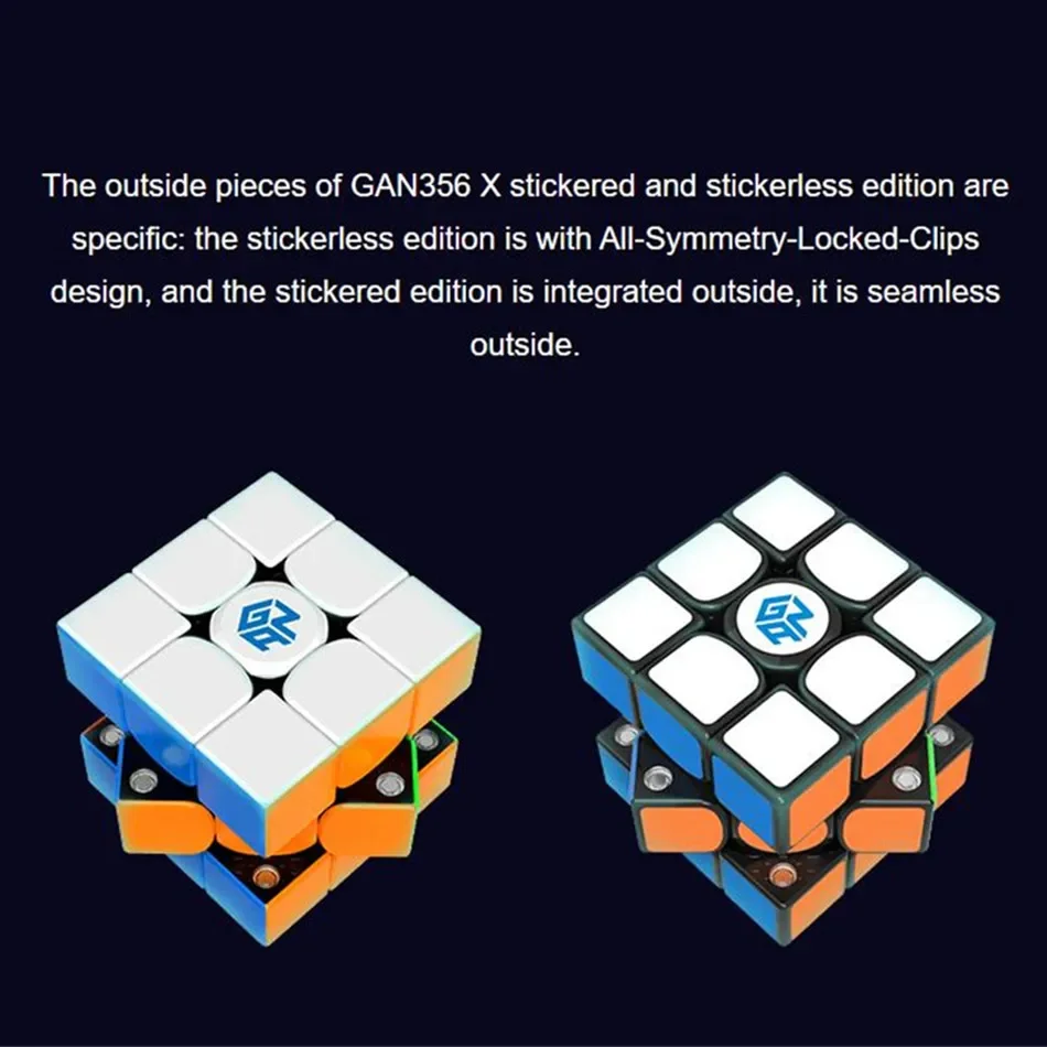 [ECube] GAN356X V2.0 Magnetic 3x3x3 Magic Cube 3x3x3 Speed Cube GAN 356X Professional Puzzle Cube Education Toys For Children