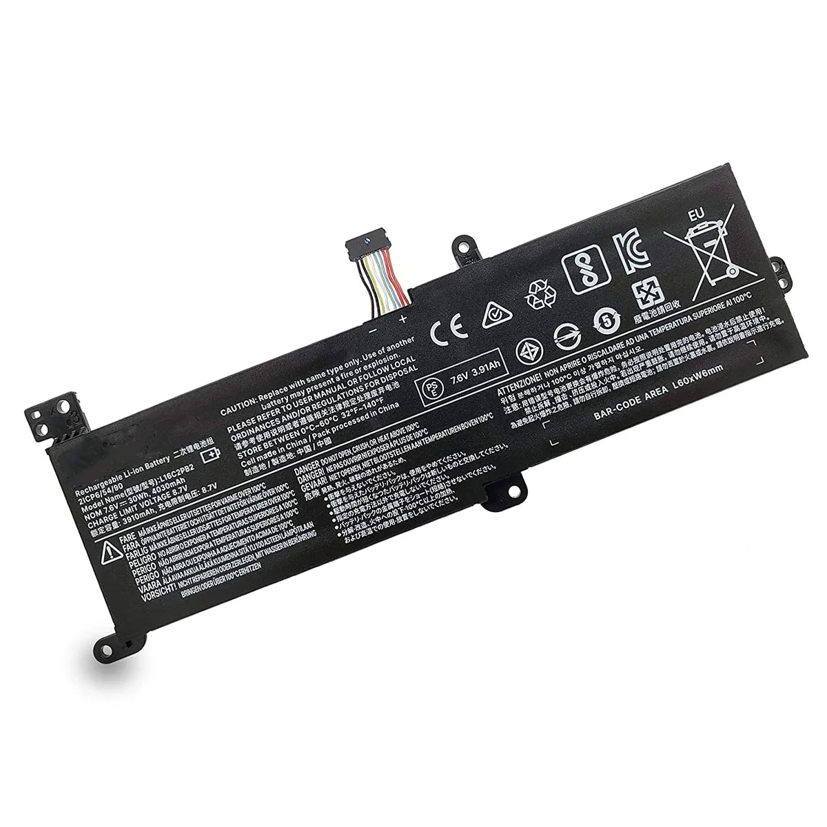 L16M2PB1 L16L2PB2 Batterie D'ordinateur Portable Pour Lenovo Ideapad 320-15IKB -15IAP -15AST -15ABR -14ABR 520-15IKBR 330-15IC L16S2PB2