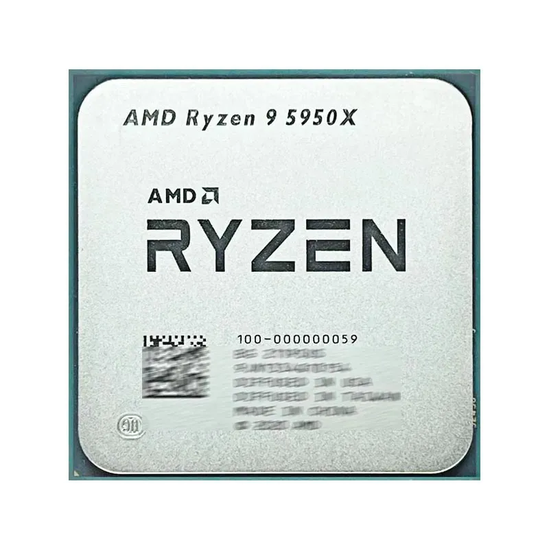 معالج AMD Ryzen 9 5950X المعبأ لوحدة المعالجة المركزية حتى 4.9 جيجا هرتز 16 نواة 32 خيط مقبس AM4 معالج ألعاب سطح المكتب مع حزمة AMD الأصلية