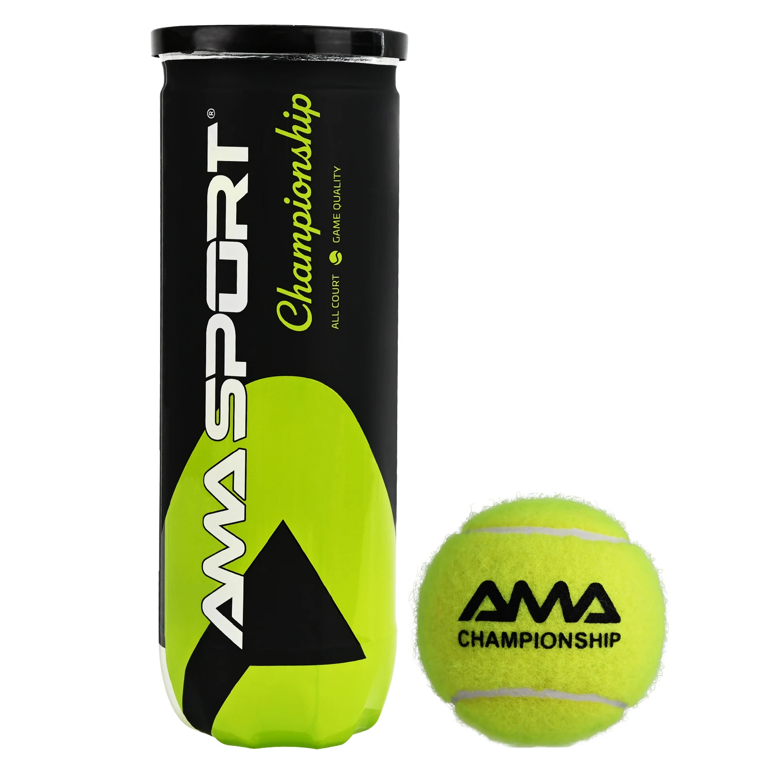 AMASPORT Palbea PRO Padel Balls of 3 Padel Tennis Balls Competition Training Ball 3 Pack for Training and Tournament