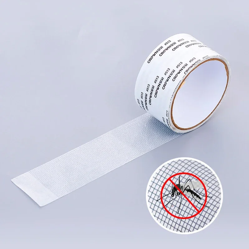 Strong Self Adhesive Window Screen Repair Tape Window Net Screen Repair Patch Covering Up Holes Tears Anti-Insect Mosquito Mesh