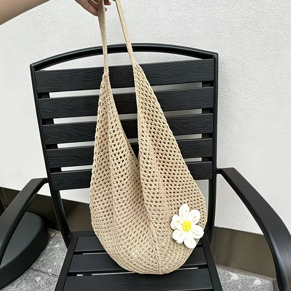 Damen-Schultertasche mit Lochm – Crochet Market Bag Bewertung und Preis