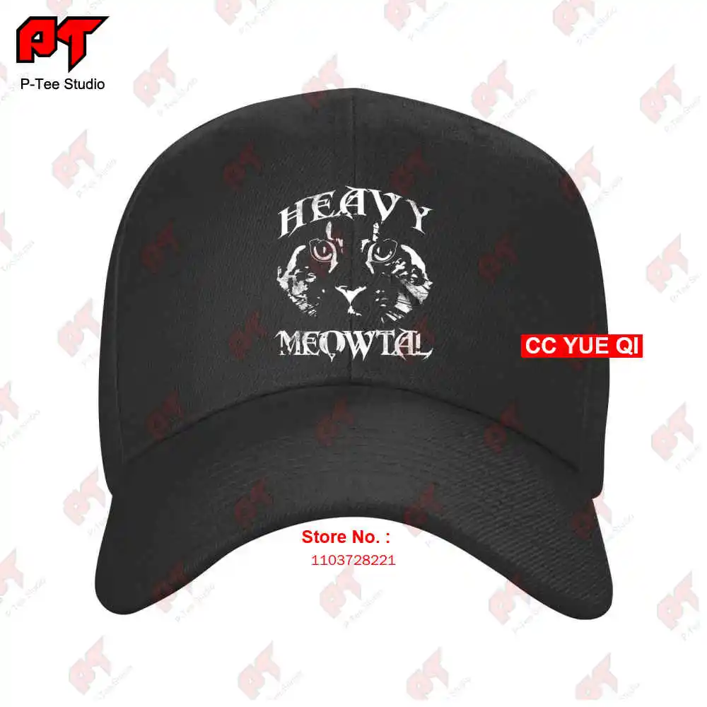 Heavy Meowtal Cat Baseball Caps Truck Cap LTL7