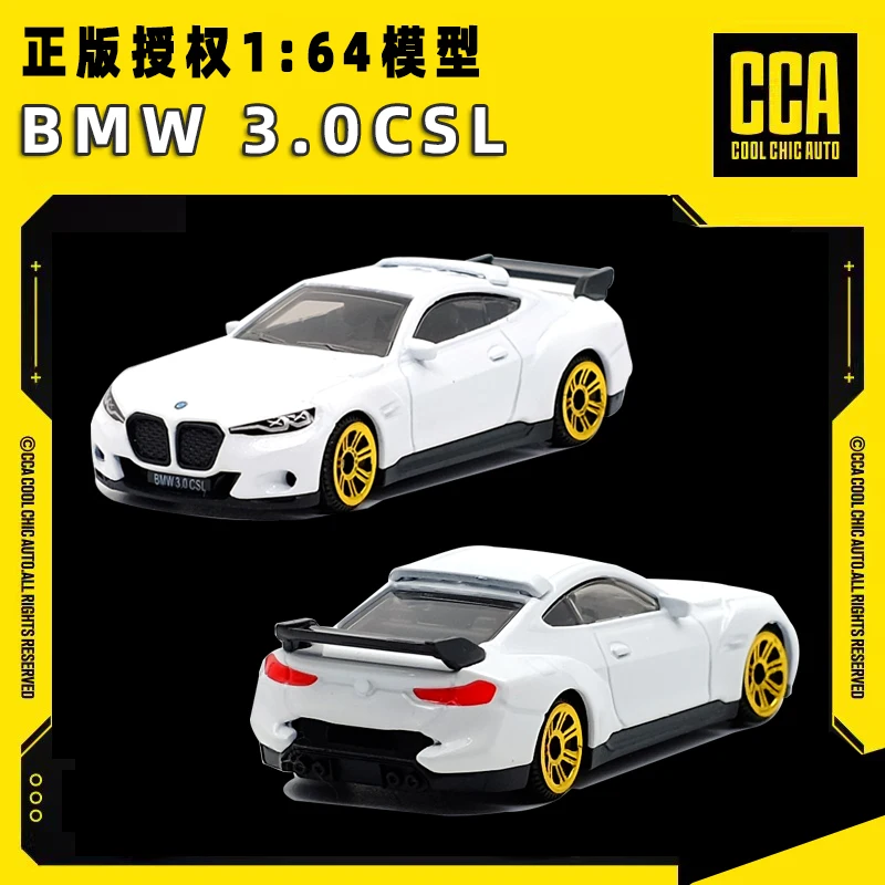 BMW 3.0CSL 1/64 Sport Car Diecast Model Car Four Wheel Sliding Collection Model Of Children's Toy Car