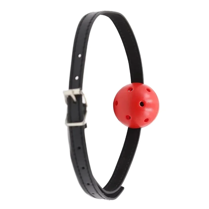Cosplay Oral Fixation Ball Mouth Ball Gag Bondage Gear Open Mouth Gags SM Slave Flirting Sex Toys Fetish Adult Games Hollow Out