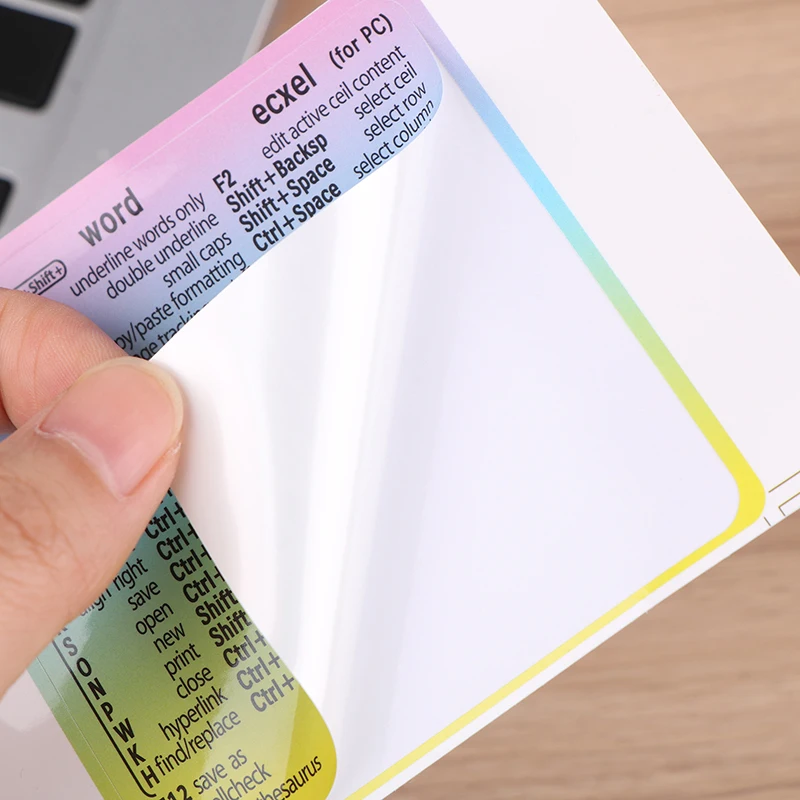 2Pcs Windows/Word Reference Keyboard Computer Shortcut Sticker Adhesive Removable Stickers For Quick Reference Keyboard Guide