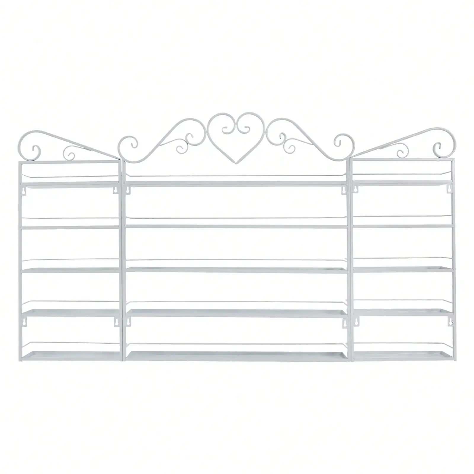 Supports de rangement muraux pour vernis à ongles à 5 niveaux, support de vernis à ongles en métal, vitrine cosmétique pour maison, Spa, Salon de manucure, magasin