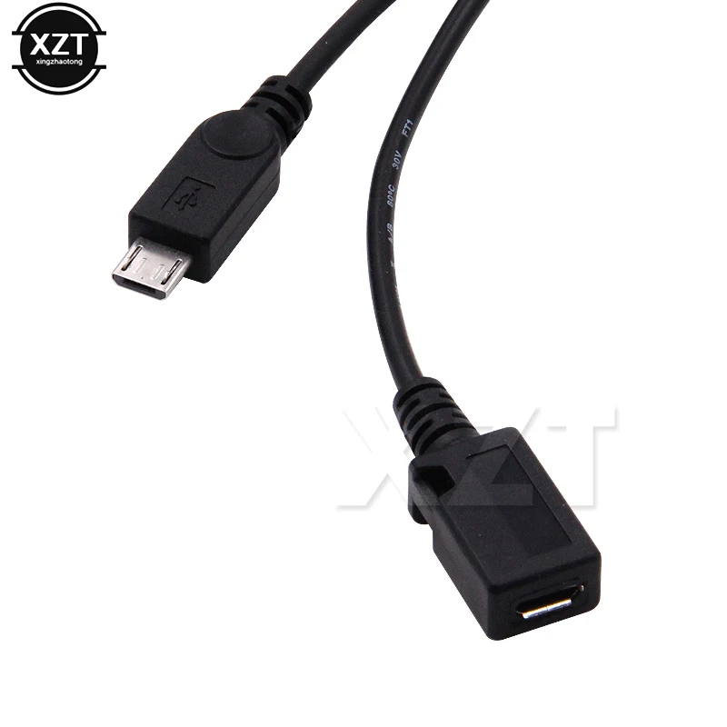 1 in 2 OTG Micro USB Host Power Y Splitter USB Adapter to Mirco 5 Pin Male Female Cable OTG Data Cable