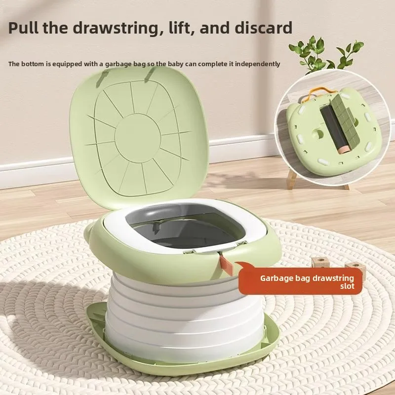 Foldable Kids Travel Potty, Portable Toddler Toilet, Outdoor Camping Emergency Potty, Baby Training Urinal for Car Trip