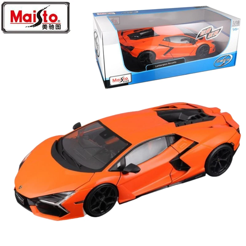 Maisto Original Genuine1/18 Lamborghini Revuelto Alloy casting simulation car model toys Collectible ornaments Gifts Male