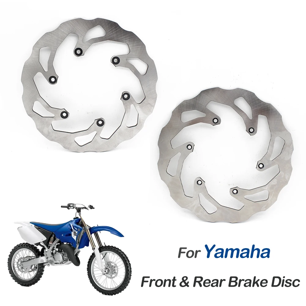 

Pokhaomin Motorcycle Front Rear Brake Disc for Yamaha YZ125 YZ250 01-15 YZ250F YZ450F YZ250X YZ250FX WR250F WR450F YZ 125 250