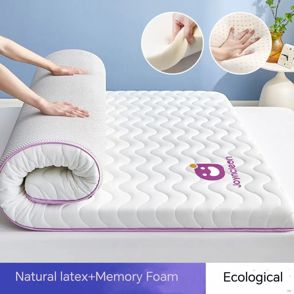 Latex mattress Thickened Bed Mattress Tatami Mattress Topper Floor Mat Foldable Cushion Bedroom Futon Bed Bedspread Sponge Pad