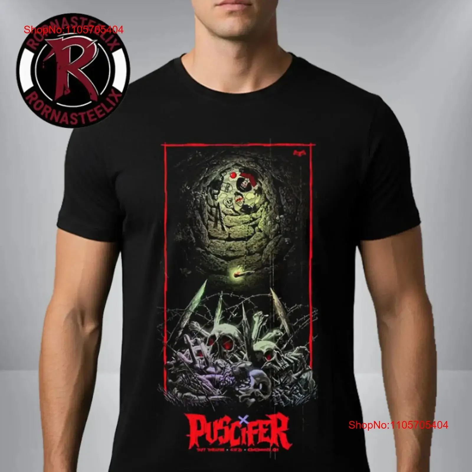 Puscifer Normal Isn t Tour 2026 Cincinnati Poster At April 19 shirt long or short sleeves vintage Washed Stylish