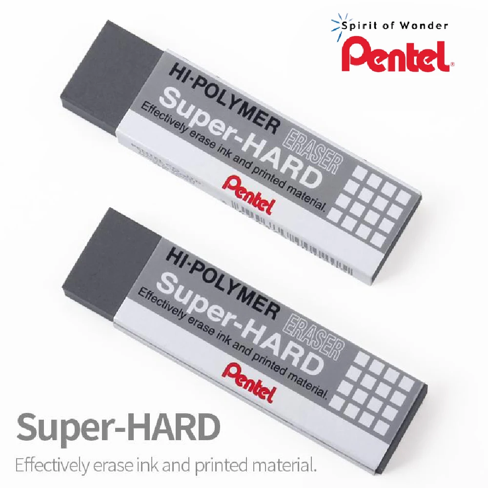 Japan PENTEL ZEB20 Sand Eraser Super Hard Abrasive Eraser for Fountain Pen Gel Pen Ballpoint Pen Ink Student Office Stationery