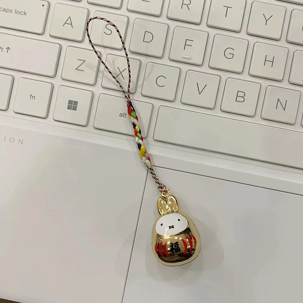 Neuer Kawaii Miffy Kleiner Glockenanhänger Cartoon-Kaninchen Japanischer Stil Geflochtenes Seil Schlüsselanhänger Taschenaccessoire Beste-Freundin-Geschenk Festival-Geschenk – Detail 10