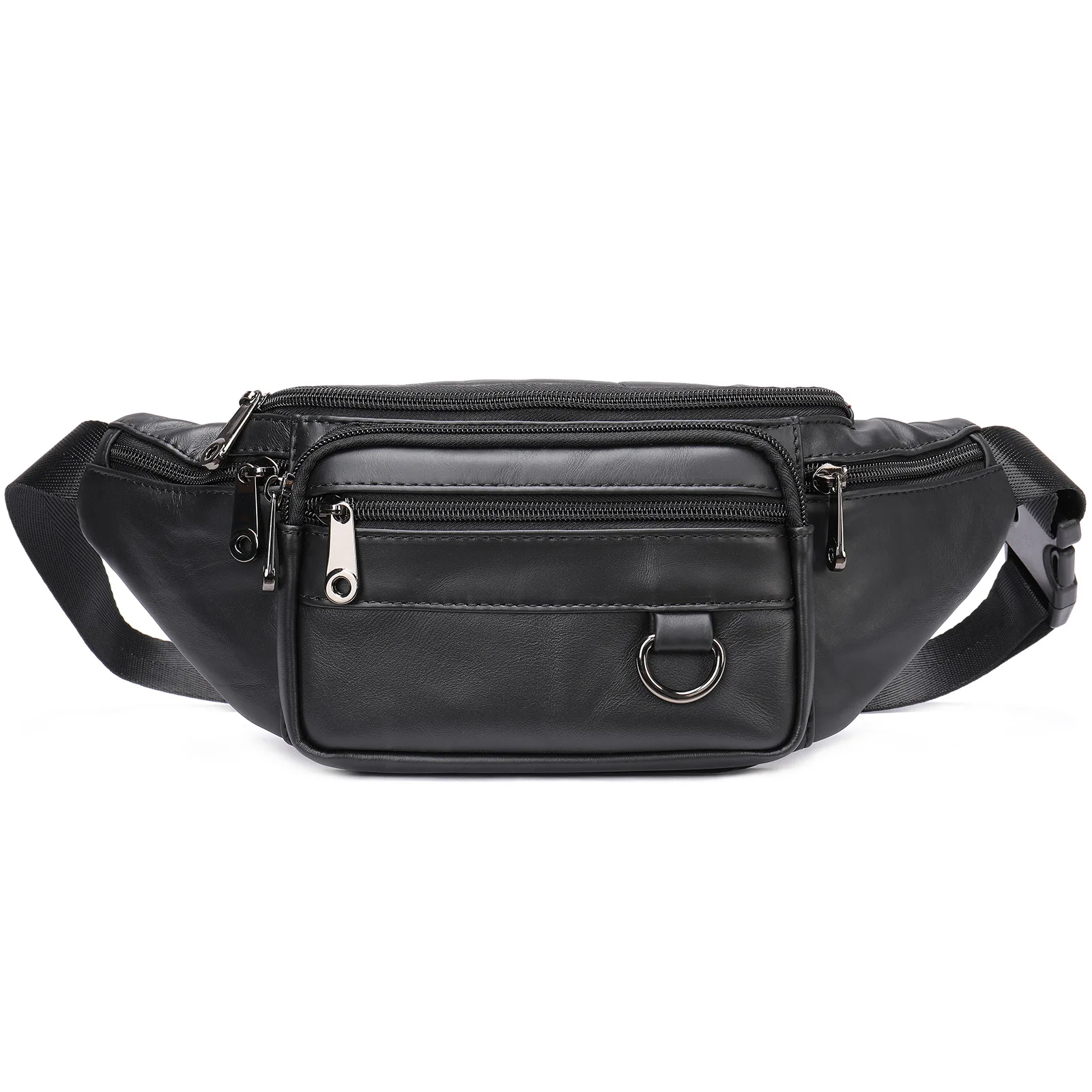 Imagem -03 - Bolsa da Cintura Pequena para Homem Couro Fanny Pack do Telefone Móvel dos Homens Bolsa Crossbody Bolsa Outdoor Sports Phone Belt Pouch For Mall