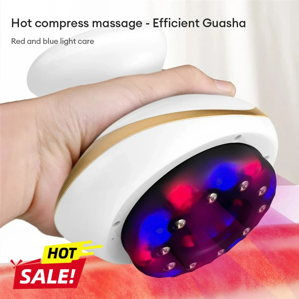 

Electric EMS Body Massager Cupping Massage with LCD Display Guasha Scraping Vacuum Suction Cup IR Heating Fat Burner Slimming