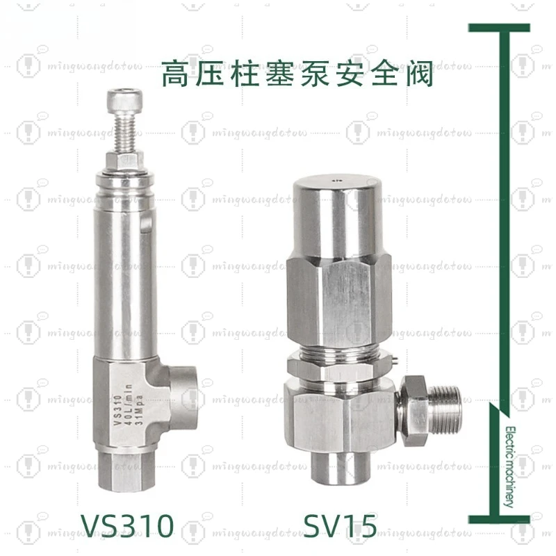 310bar Stainless Steel Safety Valve, Corrosion Resistant Pressure Relief Valve for Plunger Pump