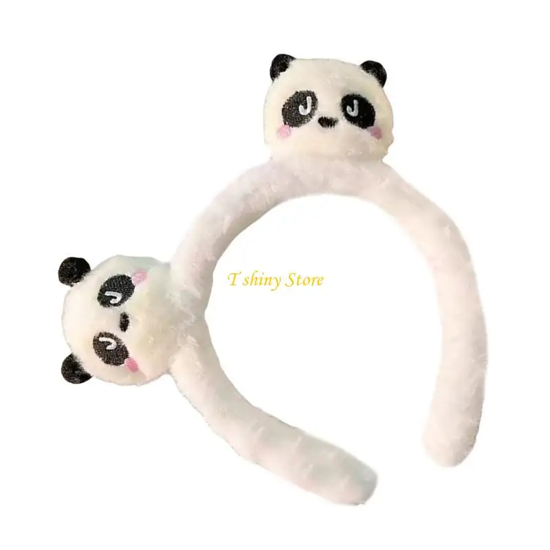 N58F – bandeau élégant en peluche Panda pour filles, nouveauté, accessoire pour cheveux, bandeau confortable adapté à diverses