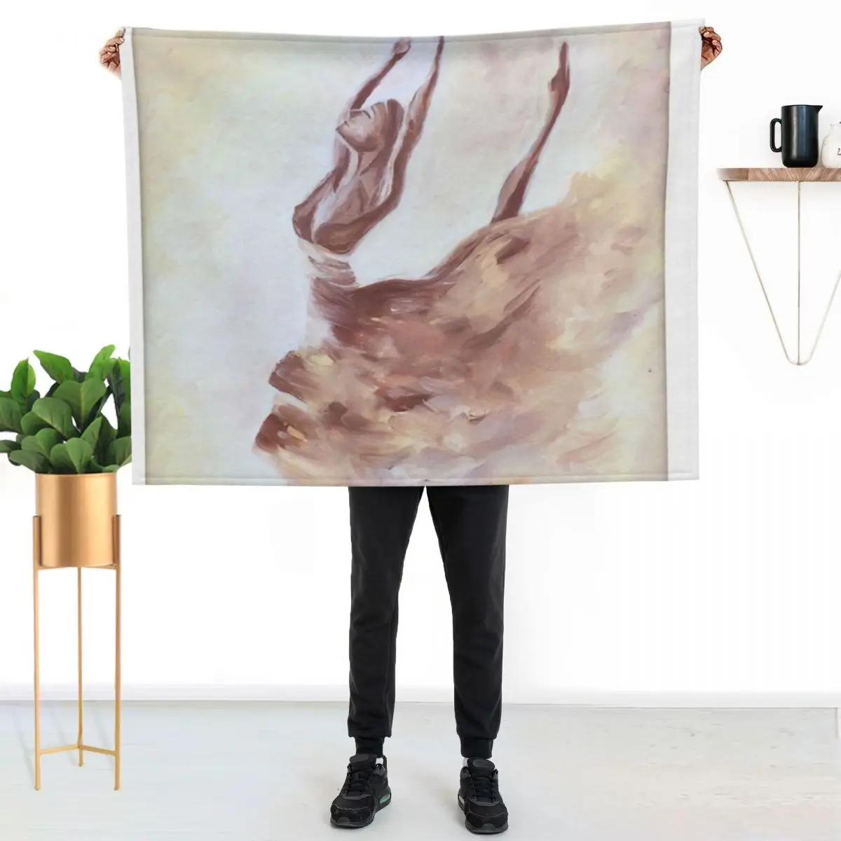 Ballerina. Ballet dancer. Dance. Ballerina painting Throw Blanket Warm wednesday Softest for babies Blankets