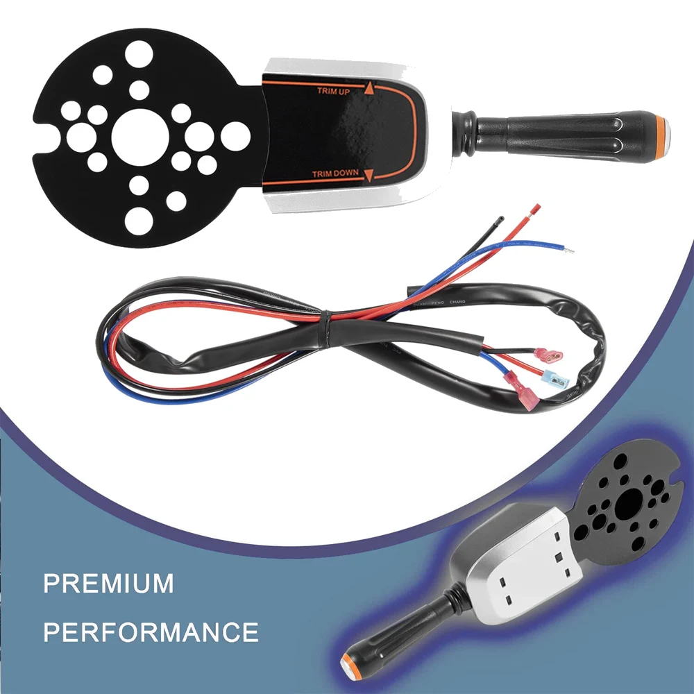 

Переключатель управления на панели PT1000-1P, рычажный переключатель типа «мигалка» для опорной плиты двигателя, для гидравлического троса Seastar и системы рулевого управления наклоном