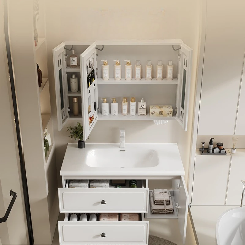 Intelligent New Style Bathroom Cabinets Modern Indoors Storage Bathroom Cabinets Homestay Home Furniture Gabinete De Baño Lsysg