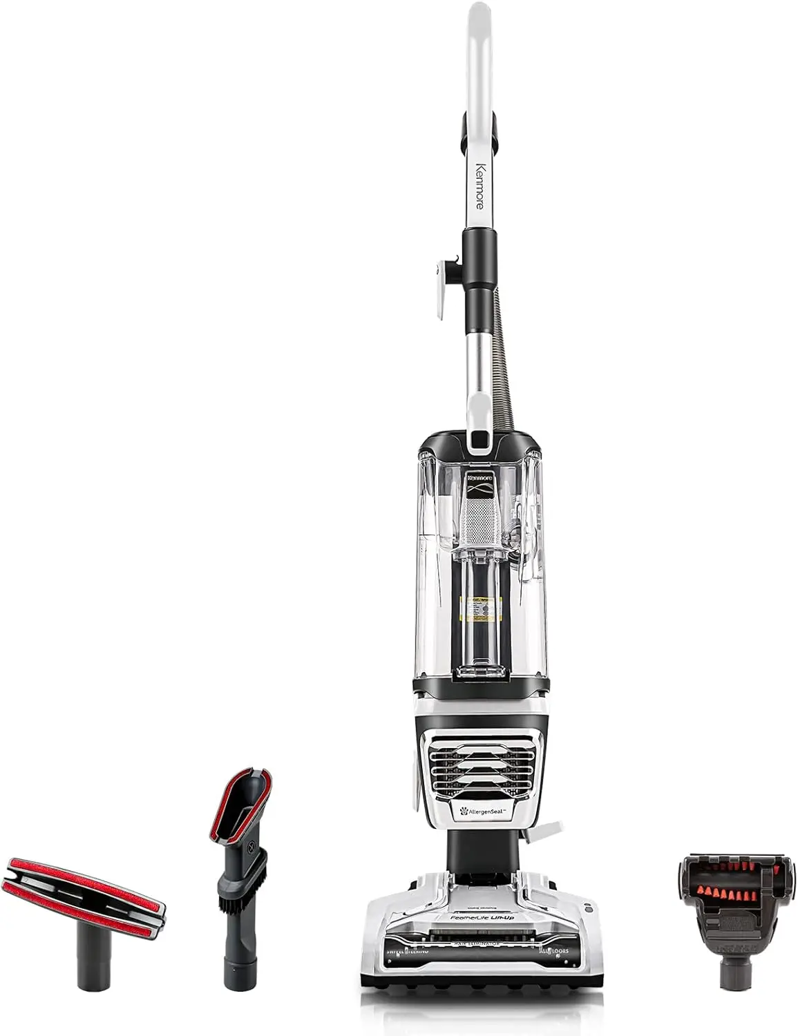 

Featherlite Lift-Up Bagless Upright Vacuum 2-Motor Power Suction Lightweight Carpet Cleaner with Hair Eliminator Brushroll White