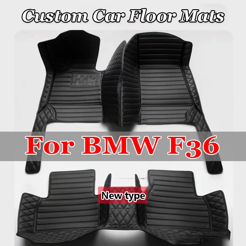 Custom Car Floor Mat for BMW F36 Gran Coupe 4 Series 2014 2015 2016 2017 - 2019 Interior Details Car Accessories Carpet