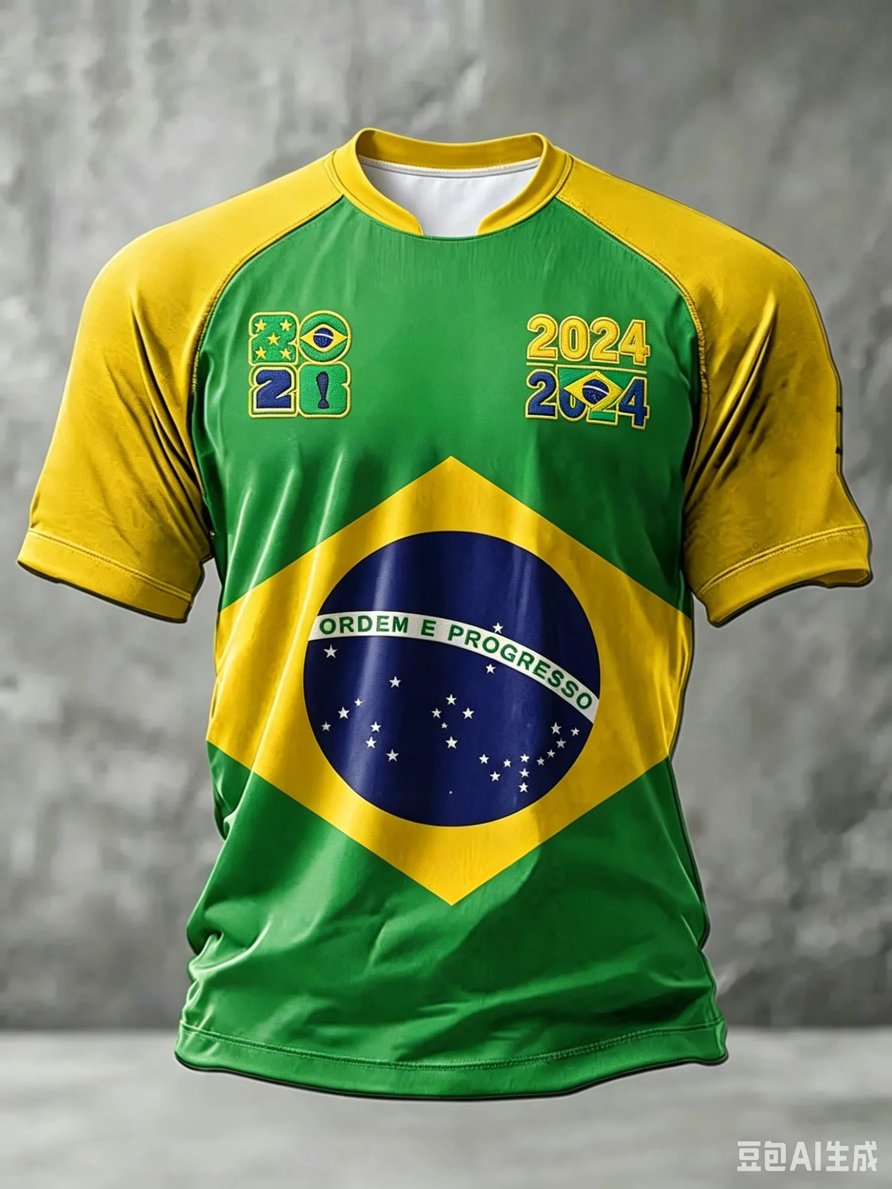 Brasilien Erlöser Christus Muster T-Shirt für Herren Kindergrößen Fußballtrikot T-Shirt Retro Team Fan Freizeitkleidung Fußballtrikot – Detail 9