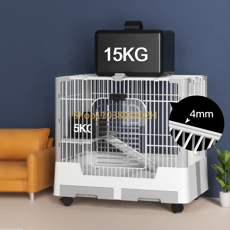 Luxury Upgraded Double Doors Pet Cages Rabbit Galvanized Wire Mesh For Rabbit Cages