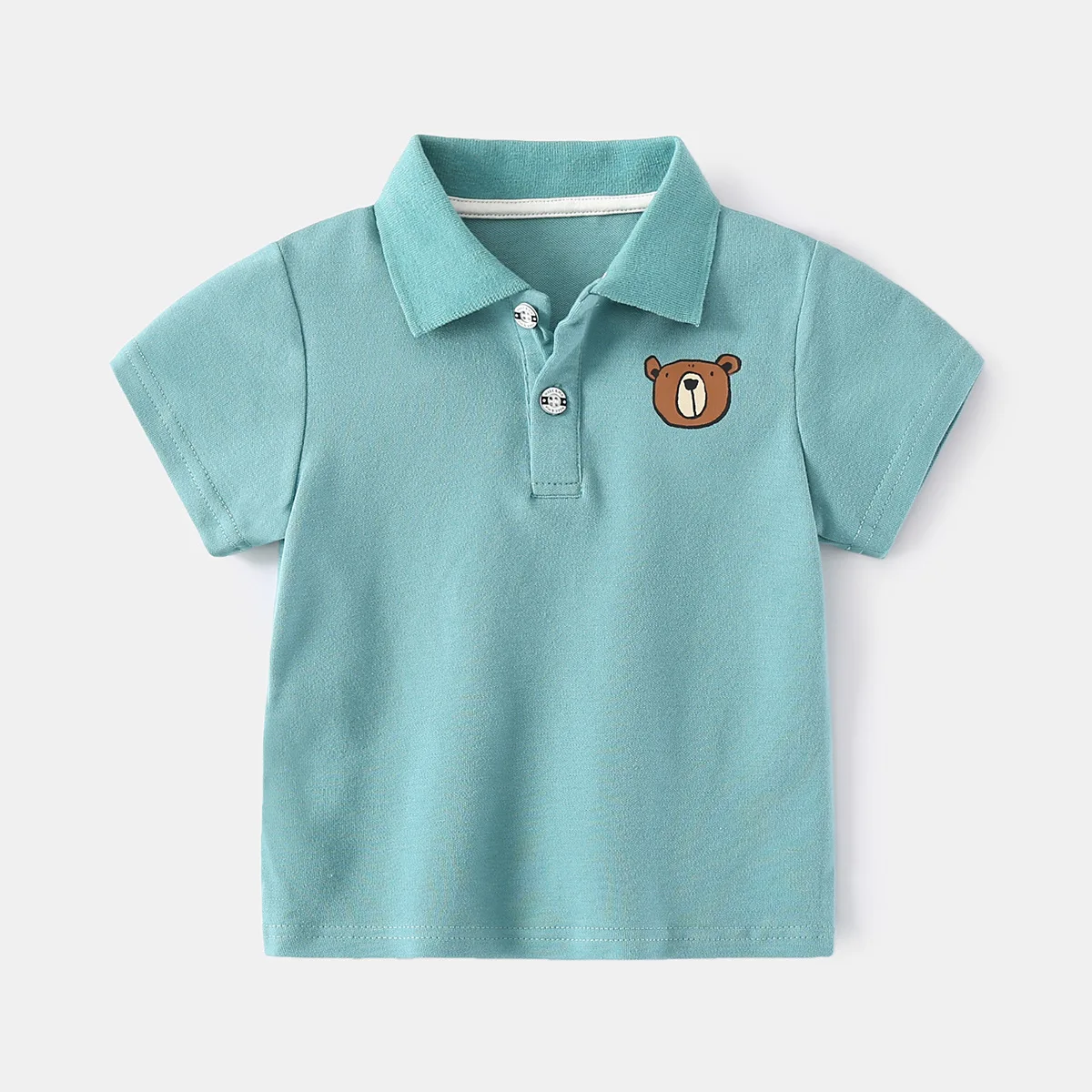 Bear Cotton Boys Polo T-shirts Fashion Toddler Tee Baby Shirt Children Jersey Kids Clothes