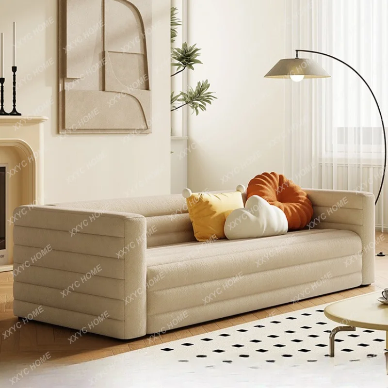 XX  Minimalist Living Room Sofas Fabric  2025 Compressed Sofa Boneless Floor Modern Sofa Furniture