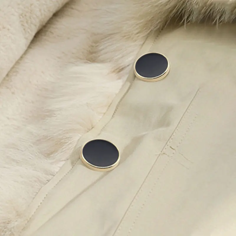 زر عرقوب معدني مستدير من سبيكة مسطحة ، لون أسود وأبيض ، معطف ، ملابس ، زخرفة حقيبة ، تصنعه بنفسك ، إكسسوار خياطة ، 10 من من سبائك معدنية مسطحة #5