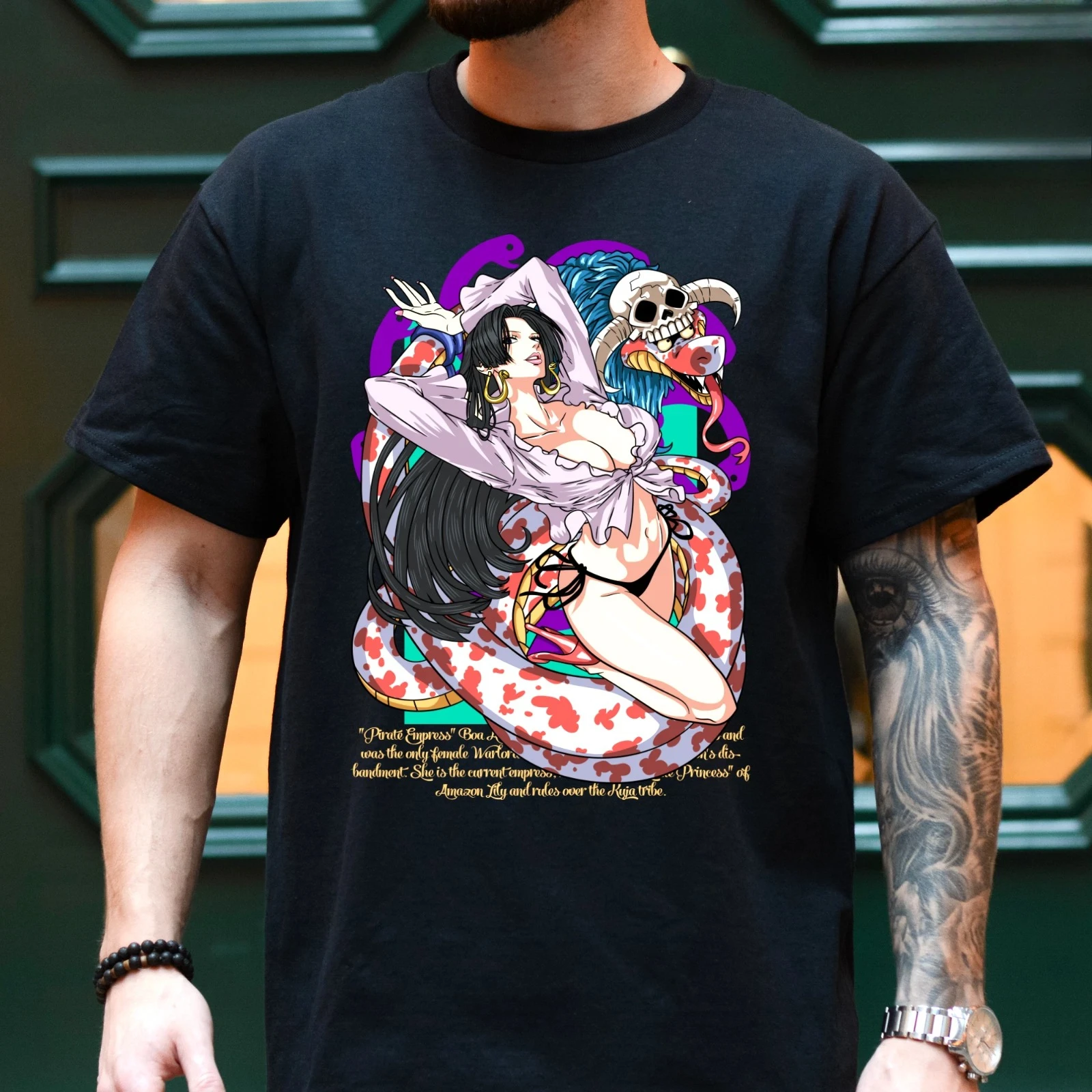 One Piece Anime Boa Hancock T Shirt Men Women Cotton Short Sleeve Tee Tops 2026 Summer Graphic Print Streetwear Casual Y2k