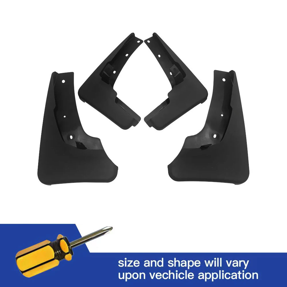 

4Pcs Front & Rear Mud Flaps Splash Guards Mudguards Black Fit For Nissan X-Trail X Trail T31 2007 2008 2009 2010 2011 2012 2013