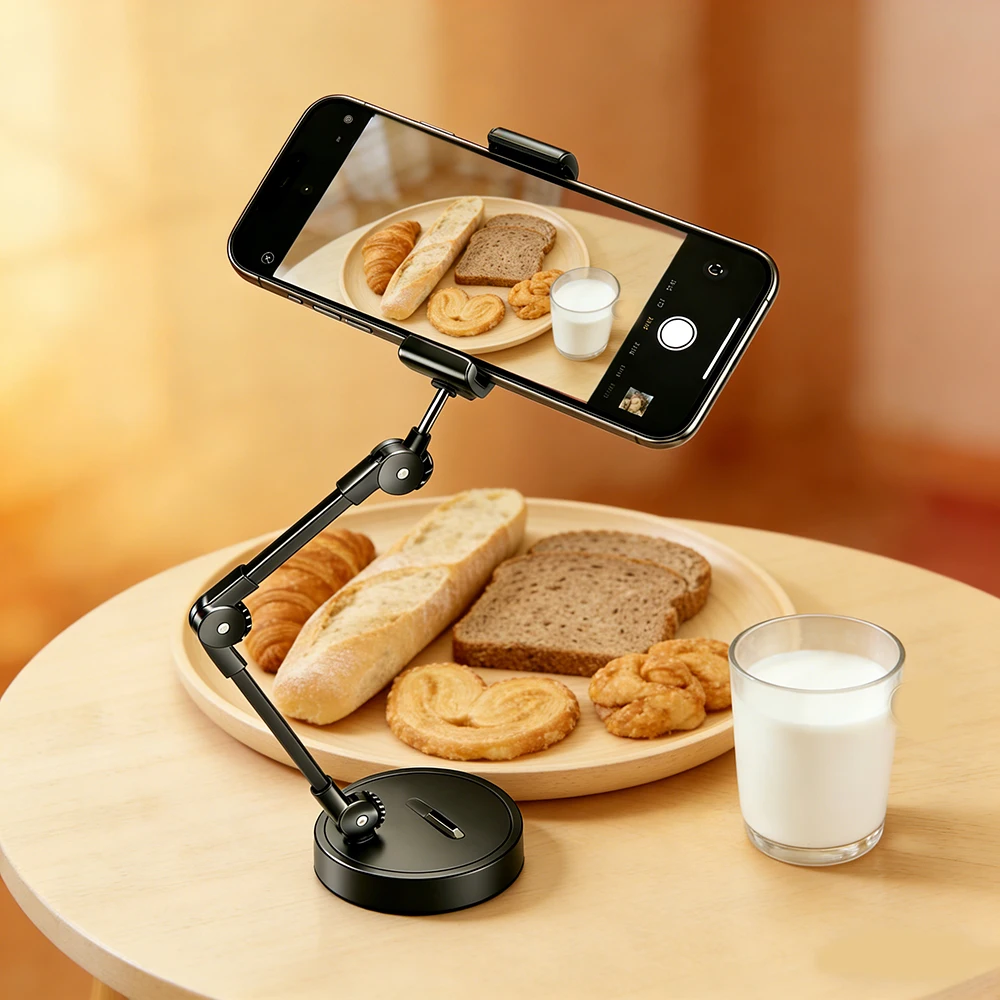 

Держатель для настольного телефона, гибкая длинная подставка для мобильного телефона, многоугольный регулируемый настольный кронштейн для мобильного телефона для прямой трансляции