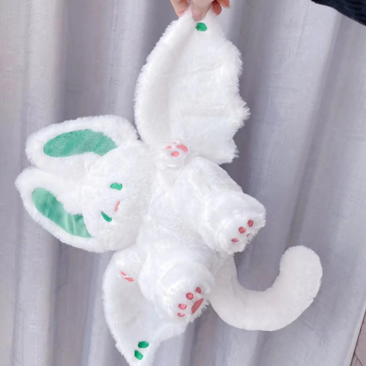 Jouet en peluche lapin chauve-souris pour enfants, aile de monstre d'ange, lapin volant, beurre en peluche, animal de dessin animé, bébé Security ase, heure du coucher, garçons, filles, cadeaux pour enfants