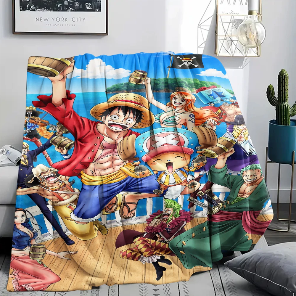 One Piece Retro-Decke im Anime-Stil, warme Decke für Sofa und Bett, tolles Geschenk für One Piece-Sammler.chl