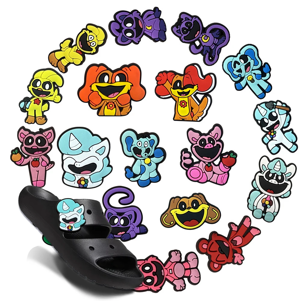 

Mixed MINISO Smiling Rabbit Shoe Charms 6-100PCS DIY Craft Kit for Kids Game enthusiasts Party Favors Xmas video game Gift