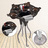 Beauty SPA Equipment Salon Rolling Cart Hairdressing Barber Dyeing Bowl Mobile Stand Shelf