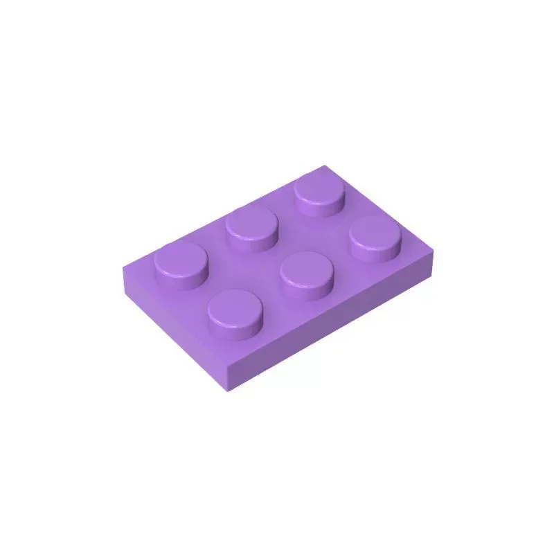 Blocs de construction à 6 trous, 50g/57 pièces, 3021 2x3, blocs de briques fines, 90 couleurs, accessoires compatibles avec les jouets pour enfants