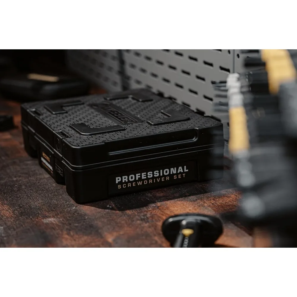 100-Piece Professional Screwdriver Set with Steel Construction, Metric & Standard Sizes, Storage Case for Gunsmithing