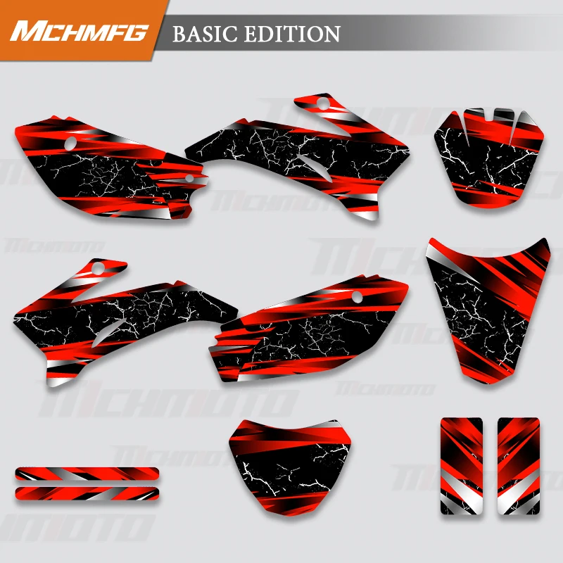 ﻿ MCHMFG Custom Team C Graphics Decal Stickers Kits For Yamaha TTR110  2008 2009 2010 2011 2012 2013 2014 2015 2016 2017-2021