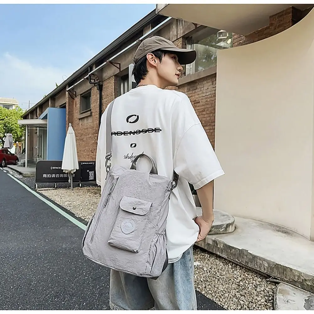 Stylish Multicolor Backpack Nylon Multi-functional School Bag Large Capacity Multi-pocket Travel Backpack Travel Use